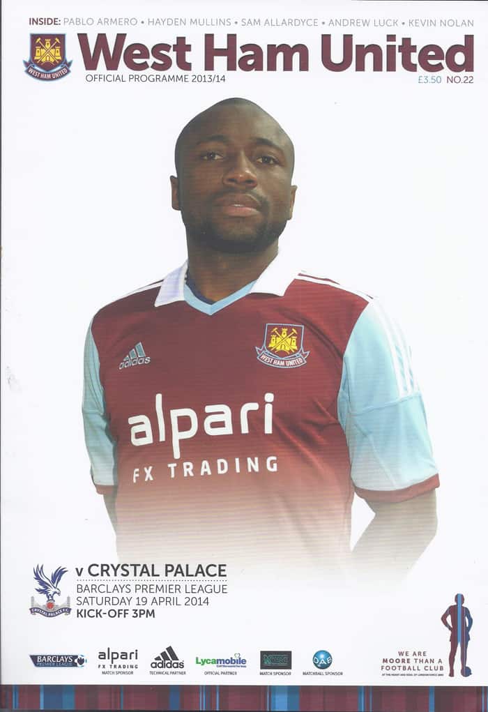 West Ham United FC v Crystal Palace FC